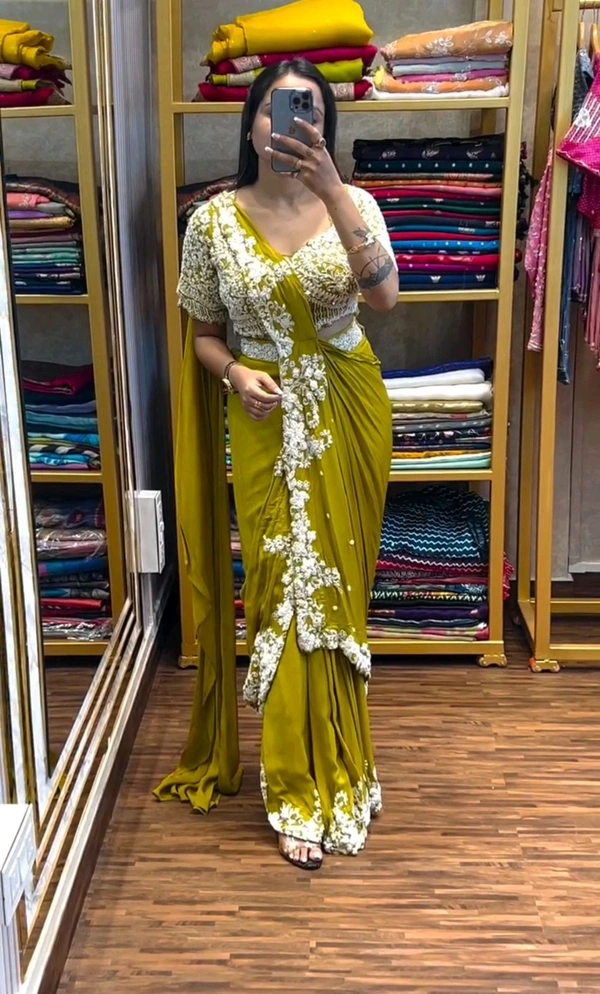 Ready To Wear Saree Embroidery Cording Work