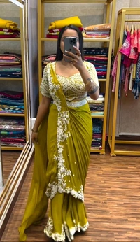 Ready To Wear Saree Embroidery Cording Work
