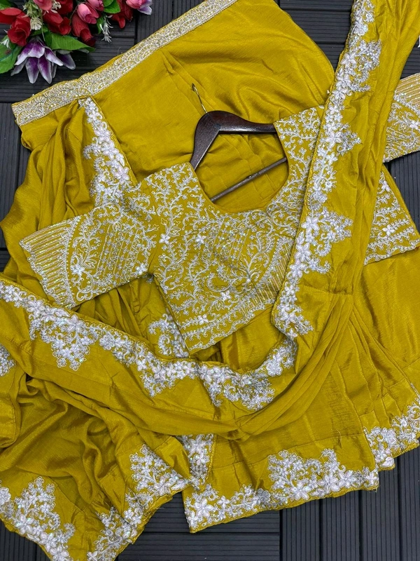 Ready To Wear Saree Embroidery Cording Work