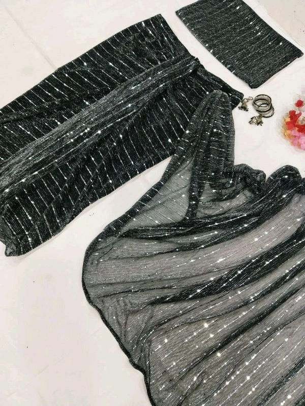 Latest Ready To Wear Saree Attached Dupatta - Blouse Unstitched