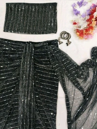 Latest Ready To Wear Saree Attached Dupatta - Blouse Unstitched