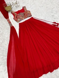 New Pure Soft Georgette Blooming Lehenga Choli - Xl