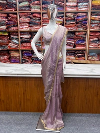 Premium Saree Gold Crush Tissue Silk - S