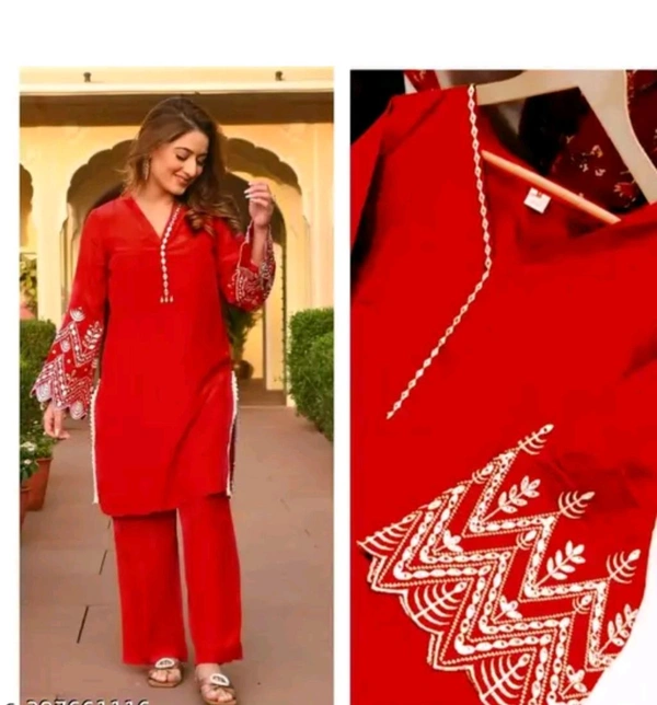 Viscose rayon Kurta With Bottom Wear - Xxxl