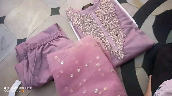 Chanderi Silk + Kurta Dupatta And Bottom Wear - Xs