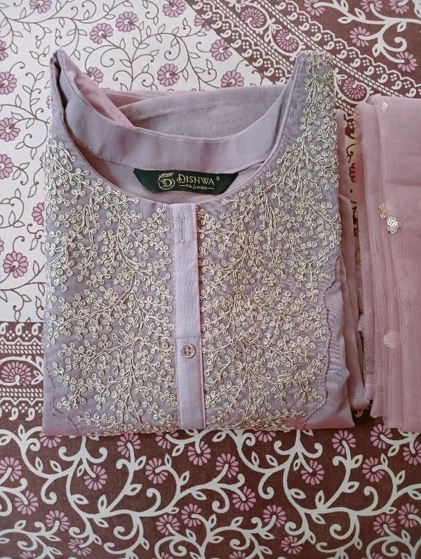 Chanderi Silk + Kurta Dupatta And Bottom Wear - Xl