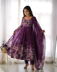 Tha Colorfull Light Weight Anarkali - L