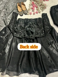 New Anarkali Set Black - M