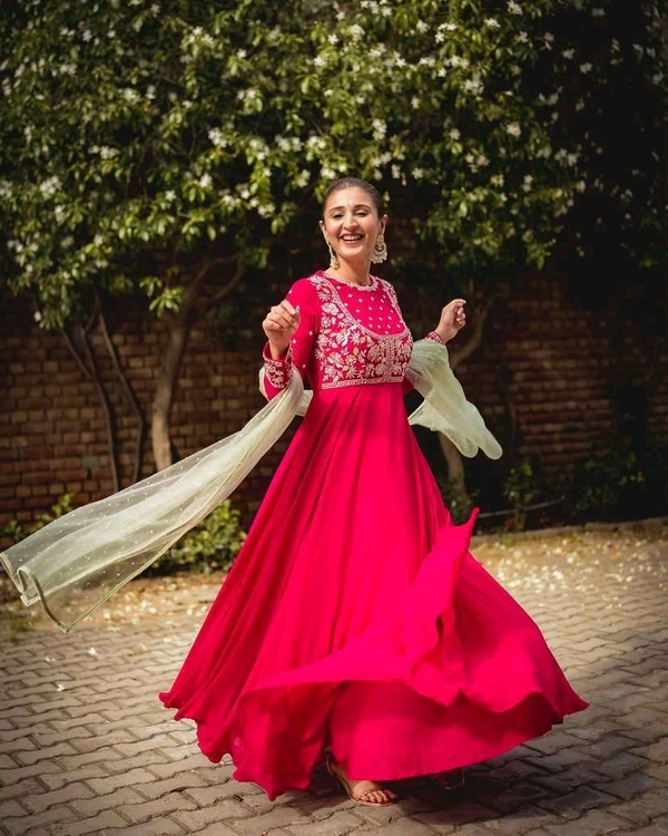 Red Anarkali Set - Xl