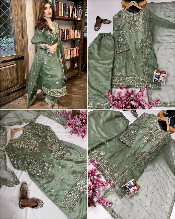 β€οΈπ*ENHANCE THE BEAUTY OF YOUR WARDROBE WITH THIS NEWLY LAUNCHED KURTI-PLAZZO SET*πβ€οΈ - L