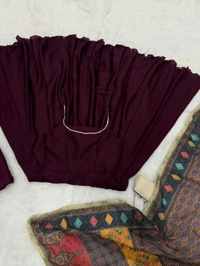 You gonna love elegance with Modern touch 🌸
*Anarkali* - Pure Chinon Anarkali suit of huge flair - 36