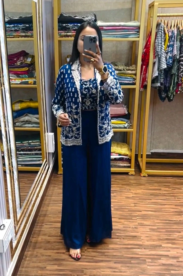 New Super Trending Party Wear Koti with Plazzo