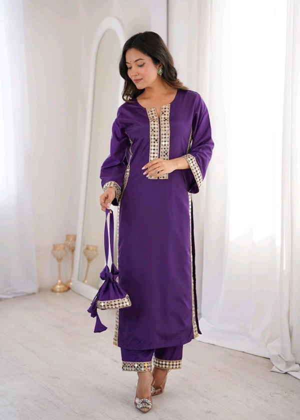 *READYMADE KURTI-PANT WITH BATWA* - M-38