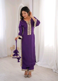 *READYMADE KURTI-PANT WITH BATWA* - M-38 - L-40