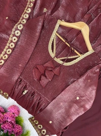 *Presented For This Eid Our New Embroideryed Gown Pair With Real Modling* - S-36