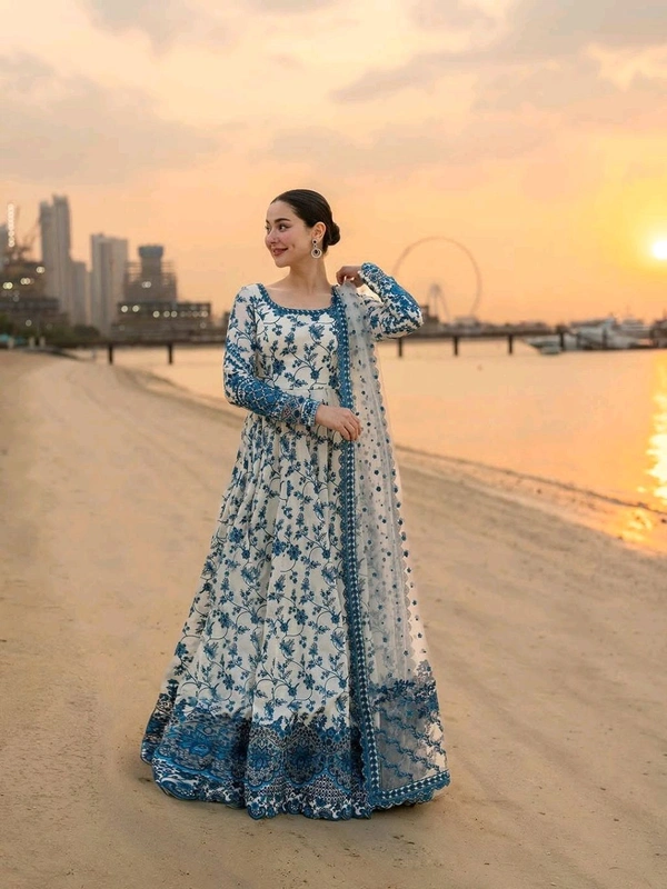 Launching New Party Wear Look Heavy Faux George