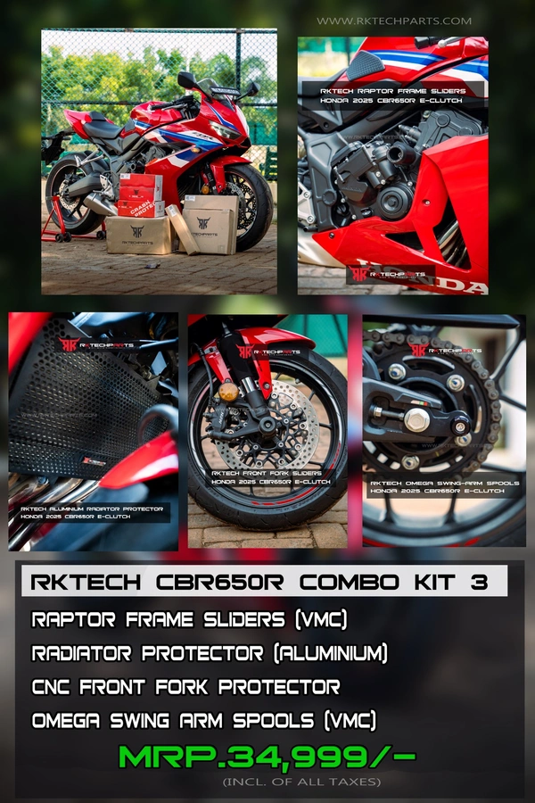 RKTECH Combo Kit 3 for HONDA CBR 650R E-CLUTCH (2025)
