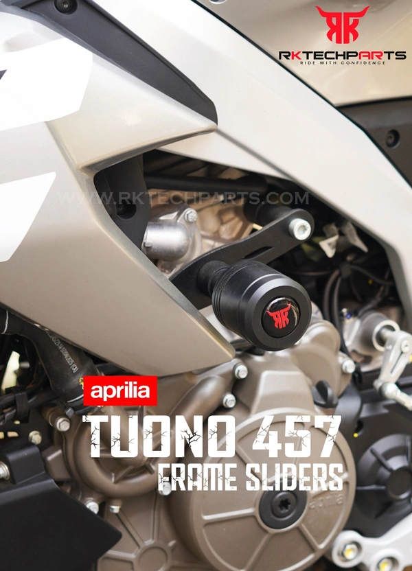 RKTECH Frame Sliders for APRILIA TUONO 457 - Black, White