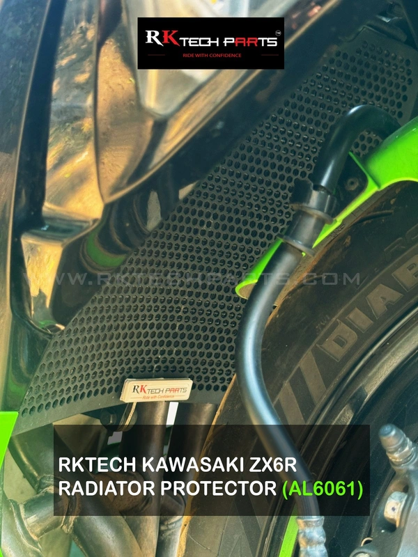 RKTECH Aluminium Radiator Guard for KAWASAKI NINJA ZX-6R 2024+