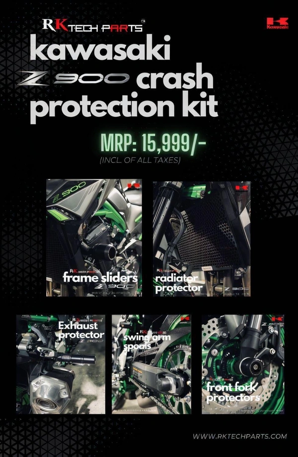Rktech Kawasaki Z900 Crash Protection Kit Box
