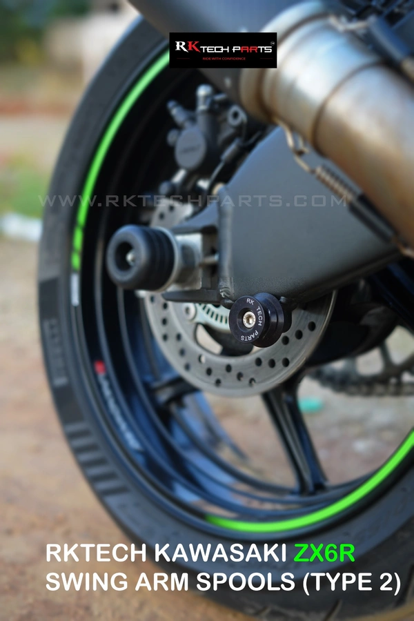 RKTECH Swing Arm Spools for KAWASAKI NINJA ZX-6R 2024+