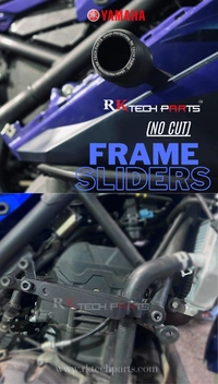 RKTECH YAMAHA R3 2022+ (NO CUT) FRAME SLIDERS - Black