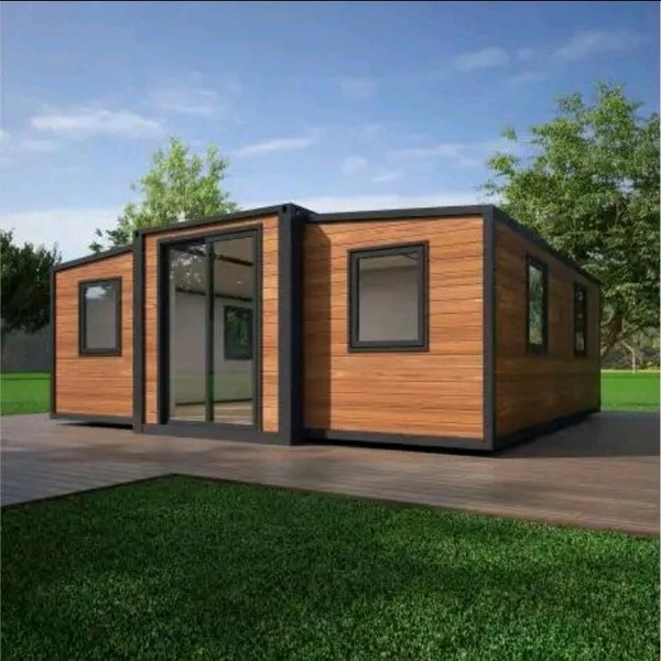 Fully Finished 2 Bedrooms Modular Homes Extended Prefab House Expansion Container House 20ft expandable modular homes - White, 5800*2200*2480MM
