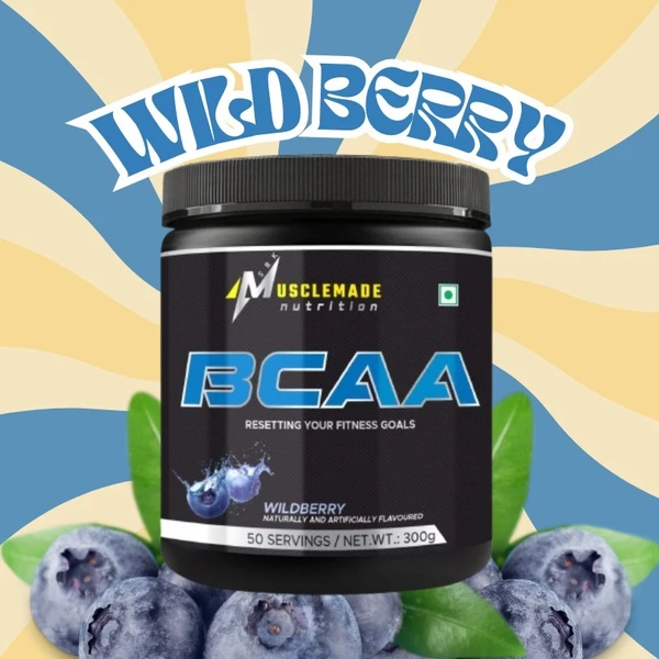 Musclemade BCAA | 300 g | 50 Servings - Wild Berry