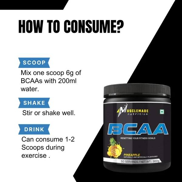 Musclemade BCAA | 300 g | 50 Servings - Wild Berry