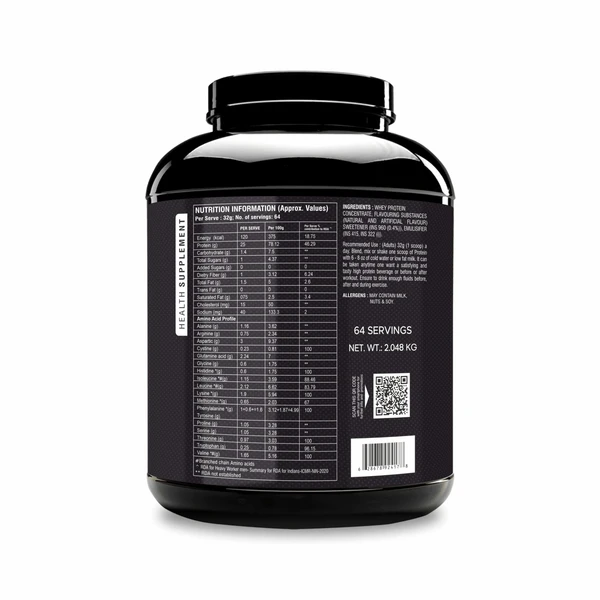 Musclemade CHARGE Whey | 25g Protein  - 2.048 KG ( 64 Servings), Kulfi pista