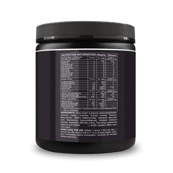 Musclemade FLASH PRE Workout, 180 g/30 Servings - Lychee