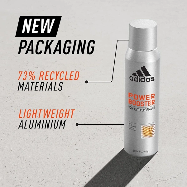 Adidas Power Booster 72H Anti-Transpirant Deodorant Body Spray For Men- 150ml - Pack Of 1