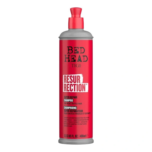 TIGI Bed Head Resurrection Super Repair Shampoo For Weak And Brittle Hair- 400ml