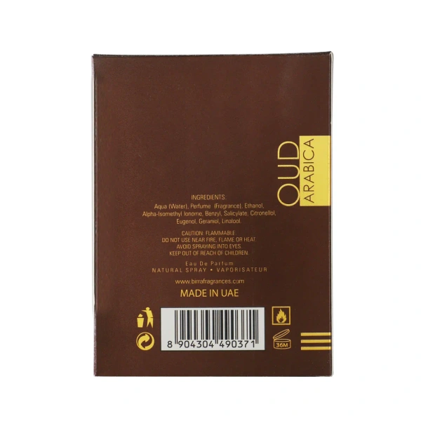 BIRRA Oud Arabica Unisex Eau De Parfum-50ml