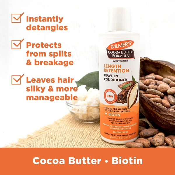 Palmer's Cocoa Butter With Vitamin E Length Retention Leave-In Conditioner- 250ml (4803)