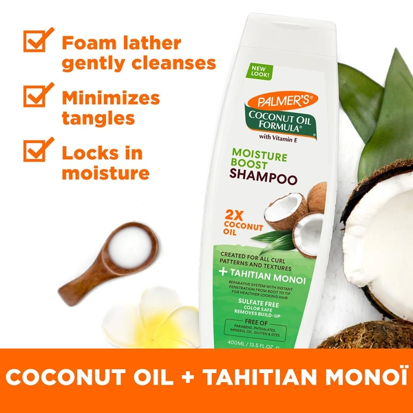 Palmer's Coconut Oil With Vitamin E Moisture Boost Shampoo- 400ml (3305)