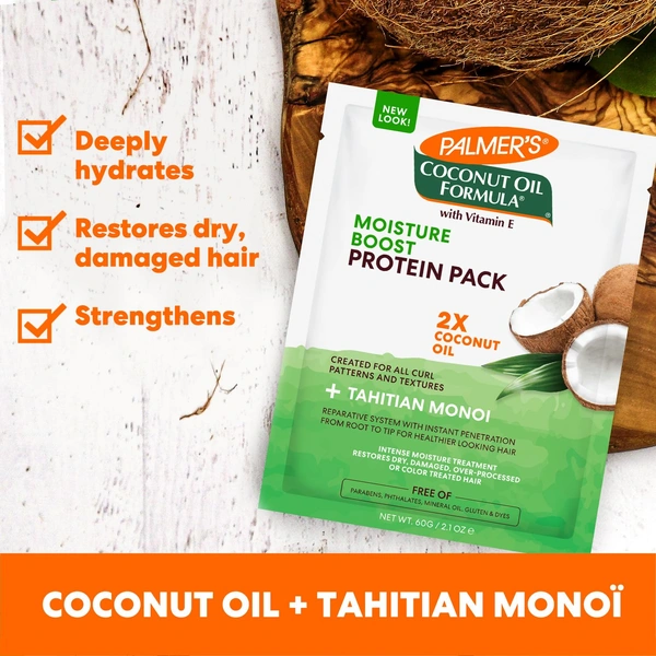 Palmer's Coconut Oil With Vitamin E Moisture Boost Protein Pack Conditioner- 60g (3315)