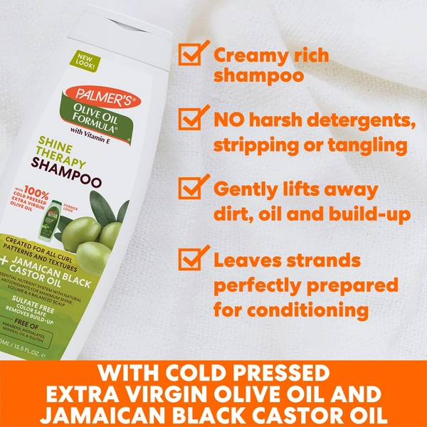 Palmer's Olive Oil With Vitamin E Shine Therapy Shampoo- 400ml (2593)