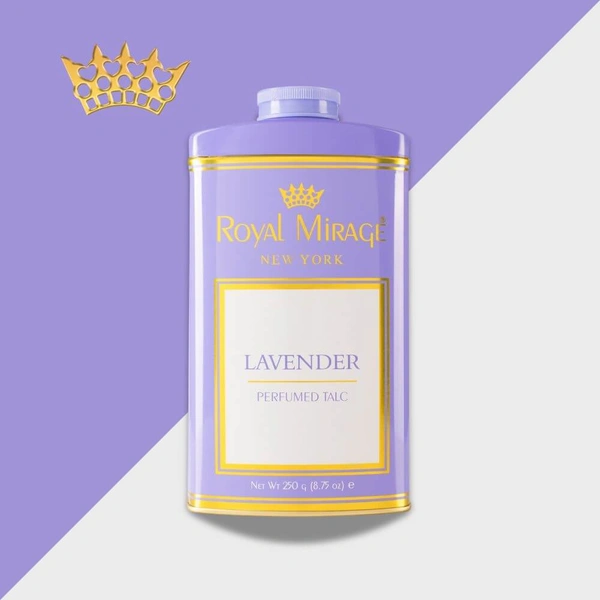 Royal Mirage Lavender Perfumed Talc Powder-  250gm