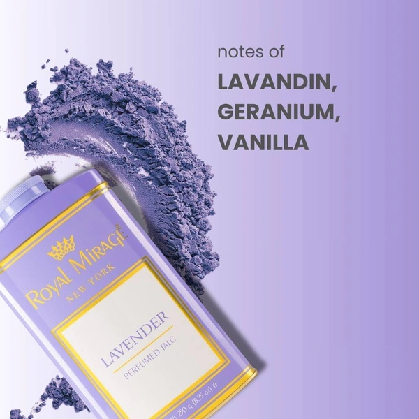 Royal Mirage Lavender Perfumed Talc Powder-  250gm