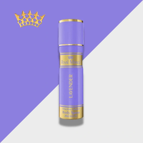 Royal Mirage Lavender Refreshing Perfumed Body Spray- 200ml