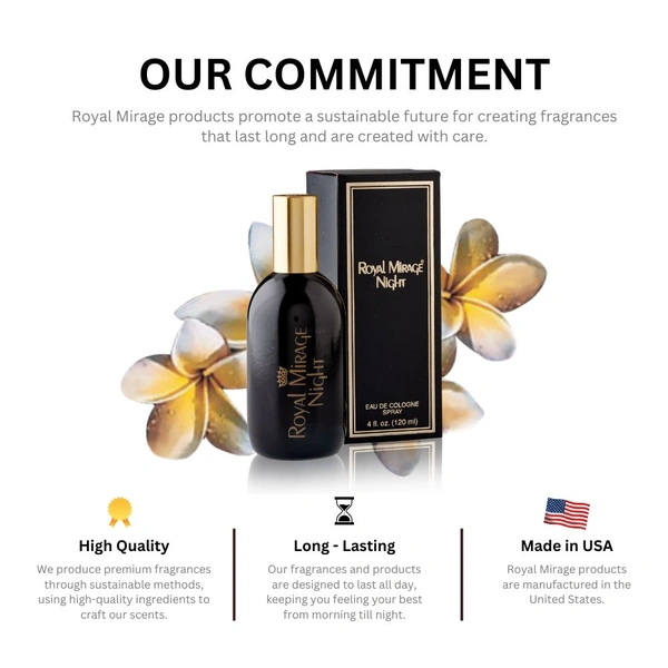 Royal Mirage Night Eau De Cologne Spray- 120ml