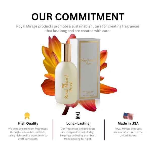 Royal Mirage Pearl Eau De Cologne Spray- 120ml