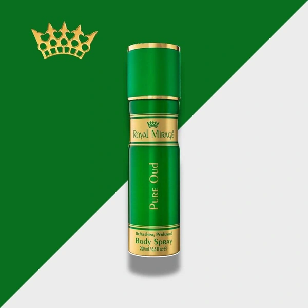 Royal Mirage Pure Oud Refreshing Perfumed Body Spray- 200ml
