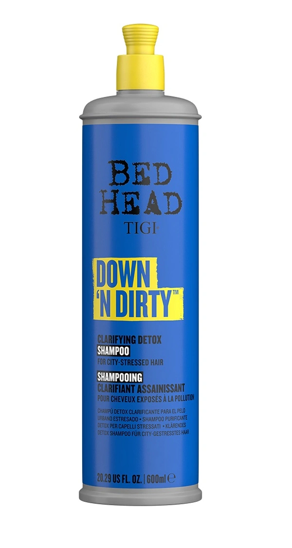 TIGI Bed Head Down N' Dirty Clarifying Detox Shampoo For Revitalized Hair- 600ml