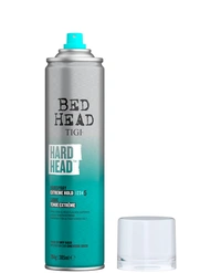 TIGI Bed Head Hard Head Hair Spray for Extreme Hold & Natural Shine Finish, Dries Instantly for Lasting Effect, Hair Setting Spray with Long Lasting Hold for Hairstyling, Unisex Spray for All Hair Types- 385 ml