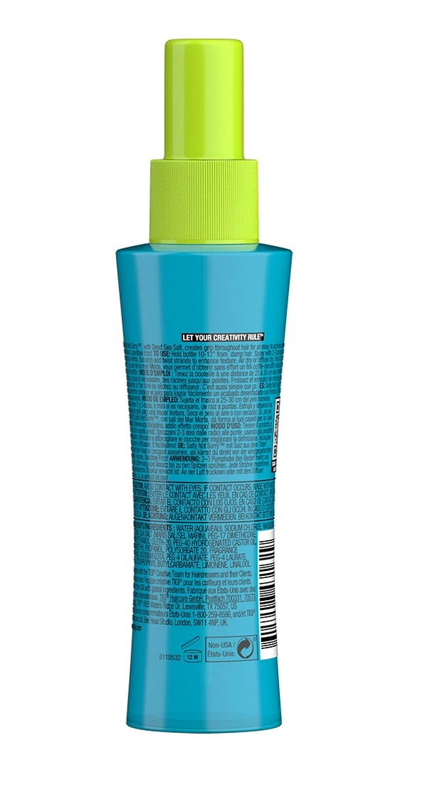 TIGI Bed Head Salty Not Sorry Texturizing Sea Salt Hair Spray For Hair Styling- 100ml