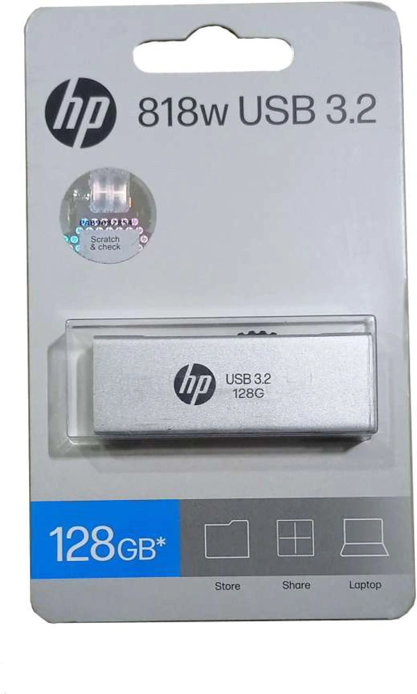 HP  128gb 3.2  Big Metal Pendrive  - 128gb