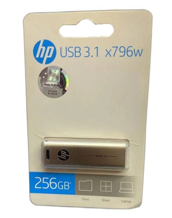 HP  256gb 3.2  Big Metal Pendrive  - 256gb
