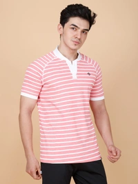 SMART FIT HALF SLEEVE POLO T-SHIRT - L, DARK PINK
